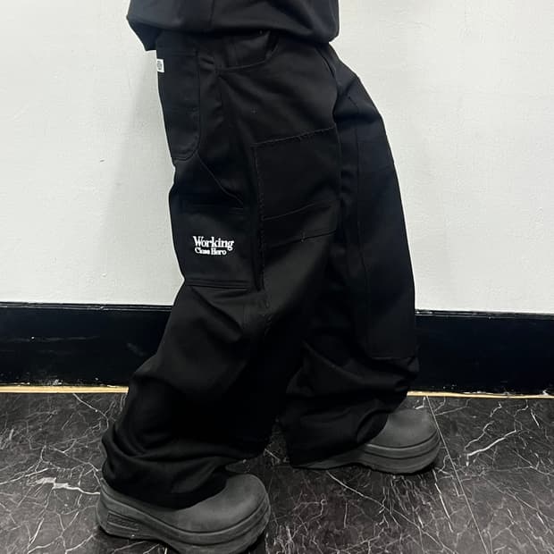디키즈 x 리빌리 워킹클래스 히어로 카펜터 팬츠 블랙