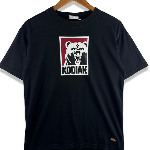디키즈 X KODIAK 베어그래픽 티셔츠4556