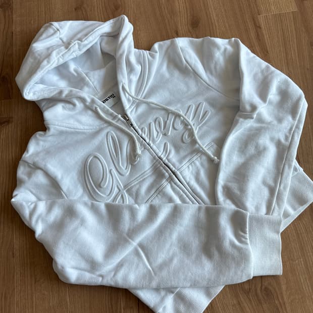 글로니 크롭 후드집업