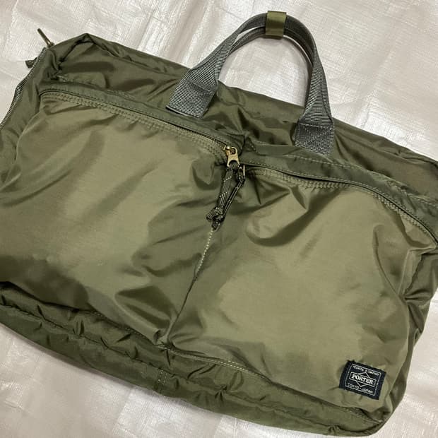 요시다포터 포스 3way 브리프케이스 세이지 그린