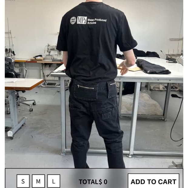 [M] 플라스틱 프로덕트 Bag pants 백팬츠