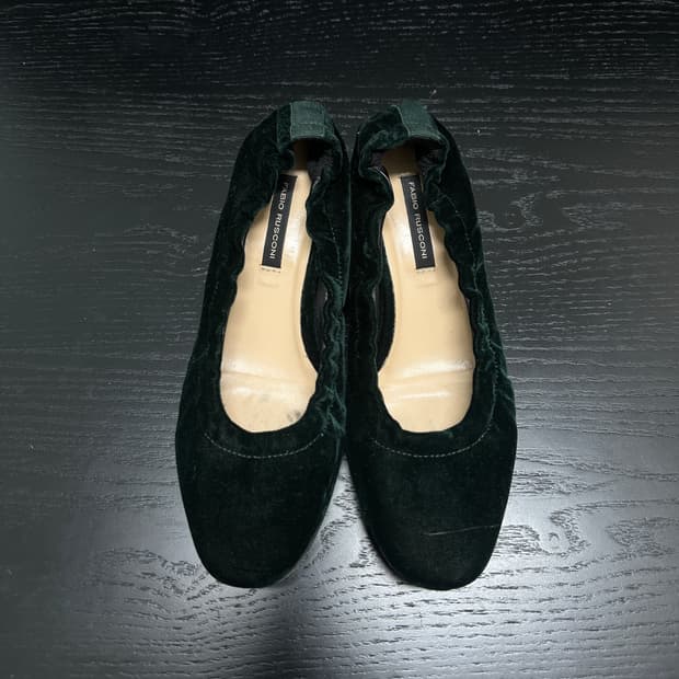 Fabio Rusconi 벨벳 발레 로퍼