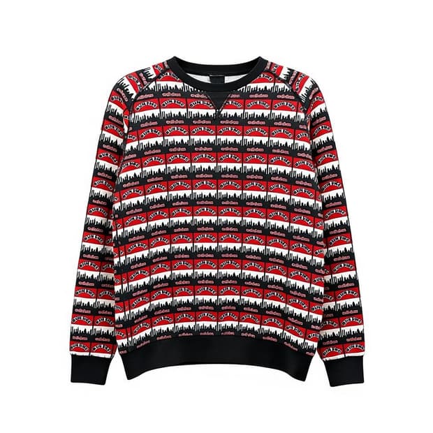 아디다스 올오버 RUN DMC 스웻셔츠 올드스쿨 디테일