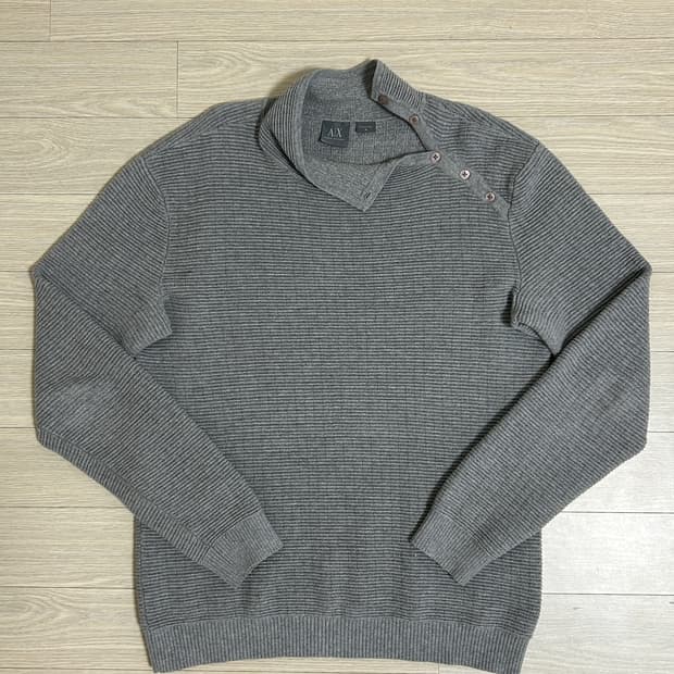 알마니 사선 니트