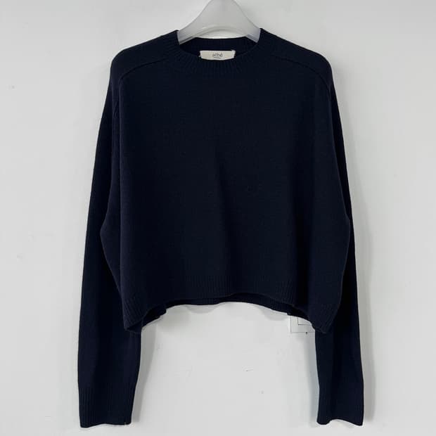 바네사브루노 아떼 2024 루즈핏 크롭 울 니트