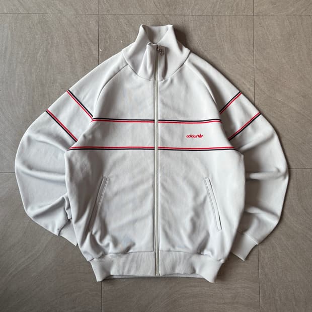 70년대 생산 아디다스 그레이 져지 자켓