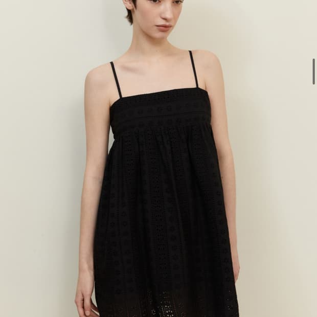 FLORAL LACE MINI DRESS_BLACK