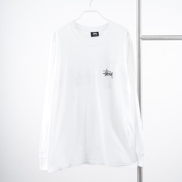 Stussy 베이직 스탁로고 롱슬리브 티셔츠