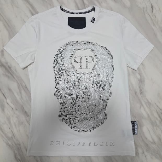 필립플레인 스컬 프린트 반팔티