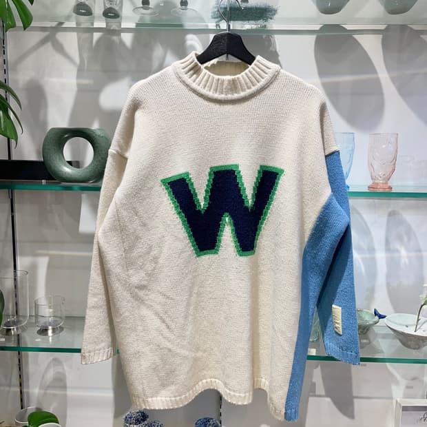 90’s 월터 반 베이렌동크 w knit sweater