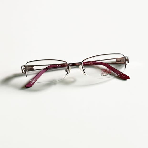SOUTH HAMPTON 반무테 스퀘어 메탈 빈티지 안경