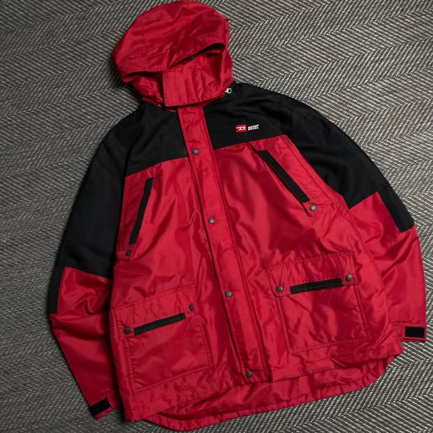 00s DISEL 디젤 아카이브 배색 박시핏 마운틴 자켓y 5139