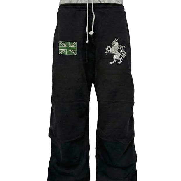 비액세스 Shadow Crest Wide Sweatpants M
