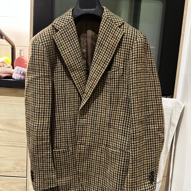 라마르쉐 링자켓 그린 문트위드 자켓 44