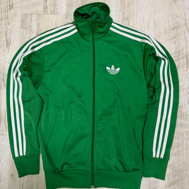 [90] 아디다스 파이어버드 트랙탑 져지 그린 흑택