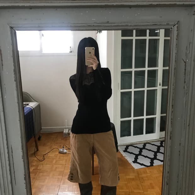 vintage corduroy carpri pants (29inch)