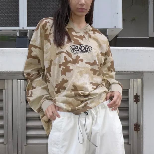 seo 카모 메쉬 슬리브리스 