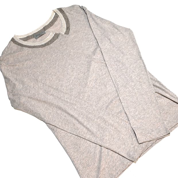 yohji yamamoto  Melange silk rib knit