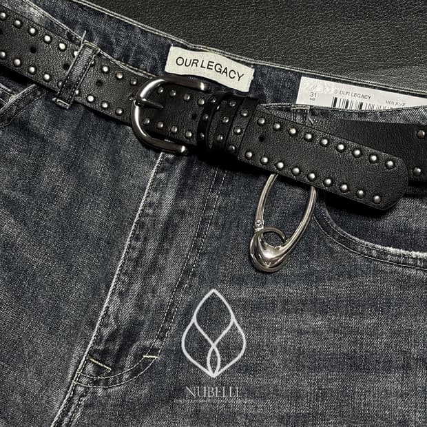🌗 Vintage stud belt / 볼 스터드 웨스턴 벨트