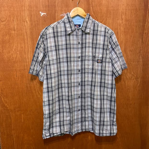 (L) Dickies 디키즈 체크 반팔 셔츠