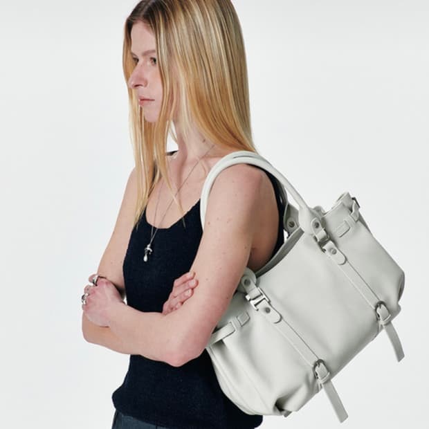 아니 Ruskin tote bag_White grey
