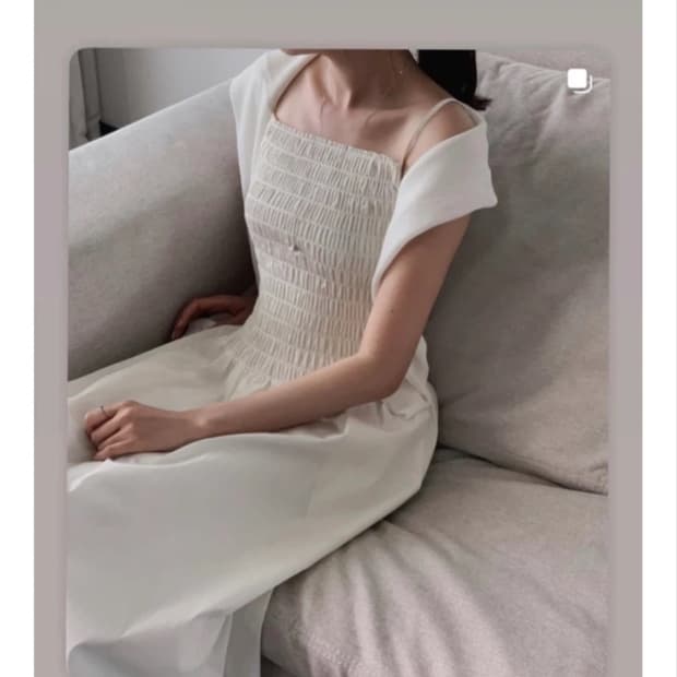 시에 밀로 크림 원피스 M