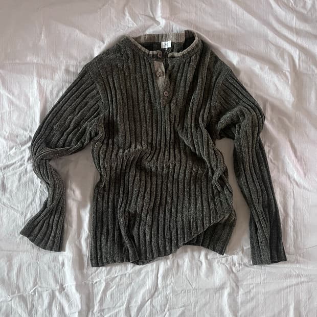 SOFT RIB KNIT_KHAKI BROWN