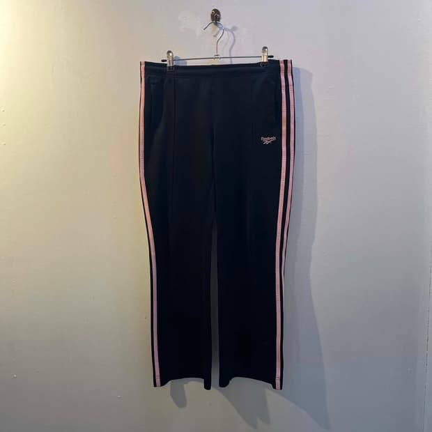 Reebok 리복 블랙 핑크 츄리닝 팬츠
