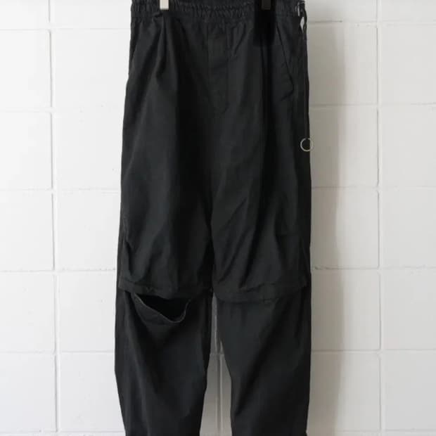 [1] 바벨 오브젝트 dyed knee 팬츠 블랙