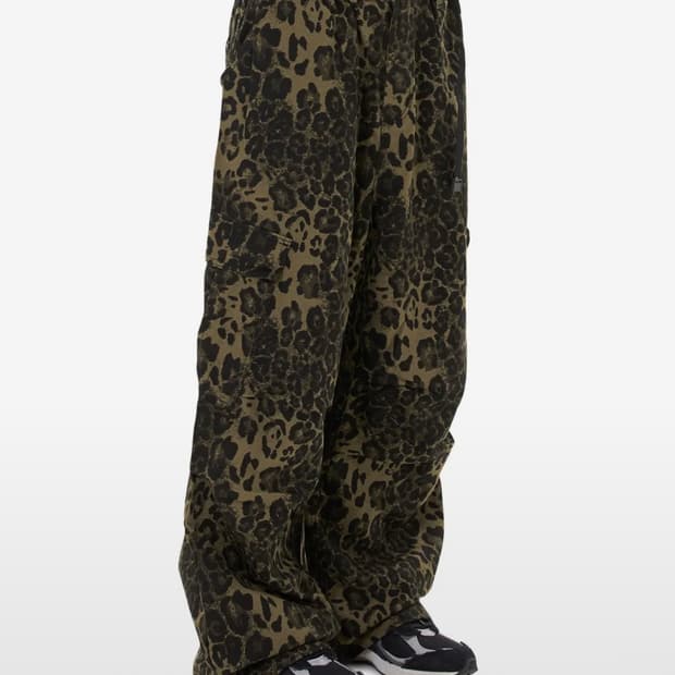OY 레오파드 와이드 카고팬츠 2사이즈
