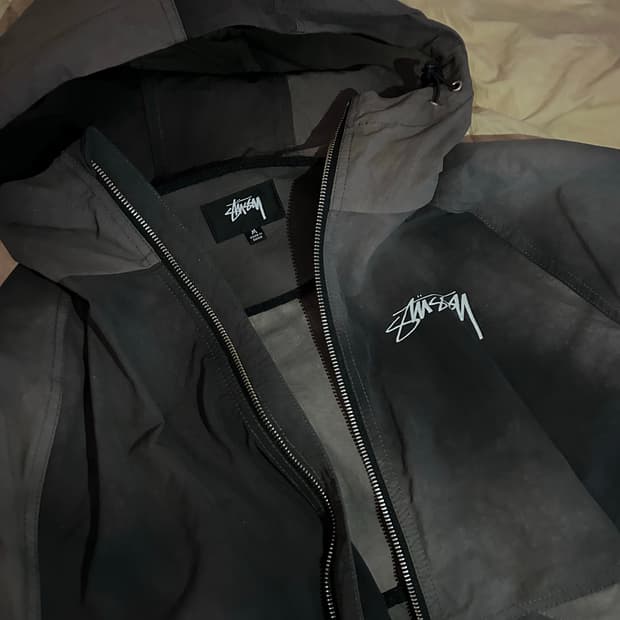 스투시 웨이브 다이 비치 쉘 자켓 블랙