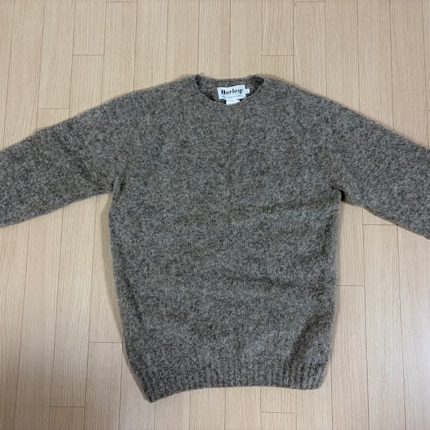 할리오브스코틀랜드 크루넥 스웨터 (베이지) / L (3사이즈)