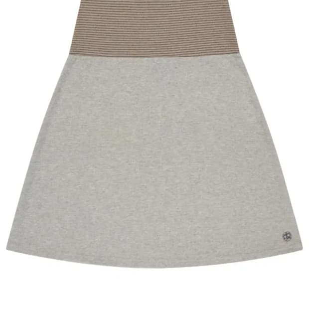 COYSEIO 038 스트라이프 스커트 멜란지 그레이