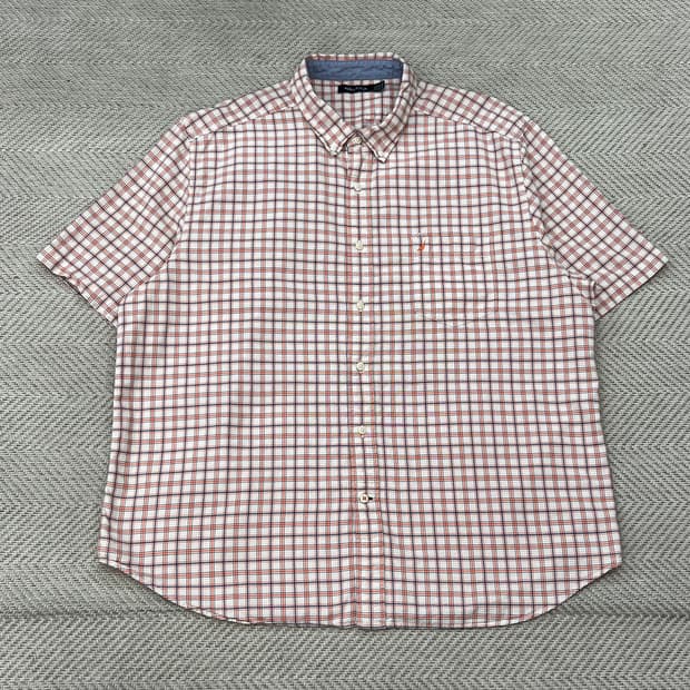노티카 체크 하프셔츠 r3854