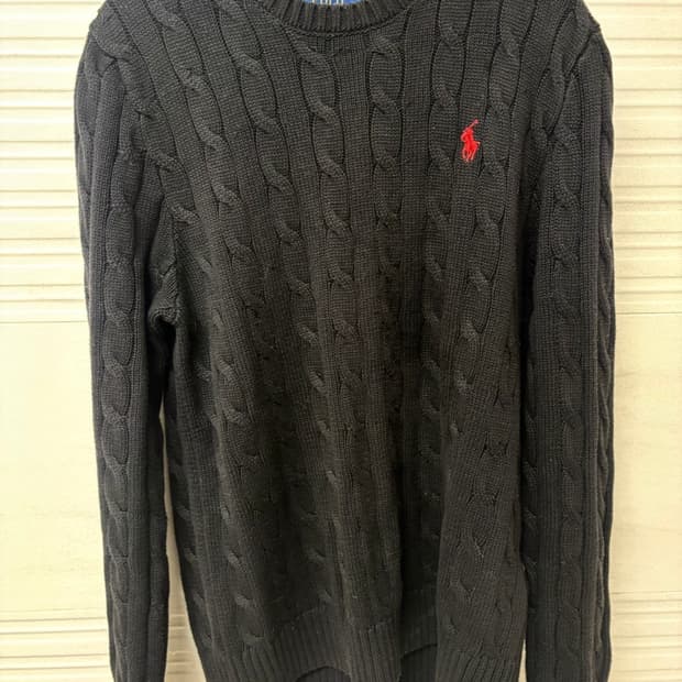 폴로 랄프로렌 블랙 니트