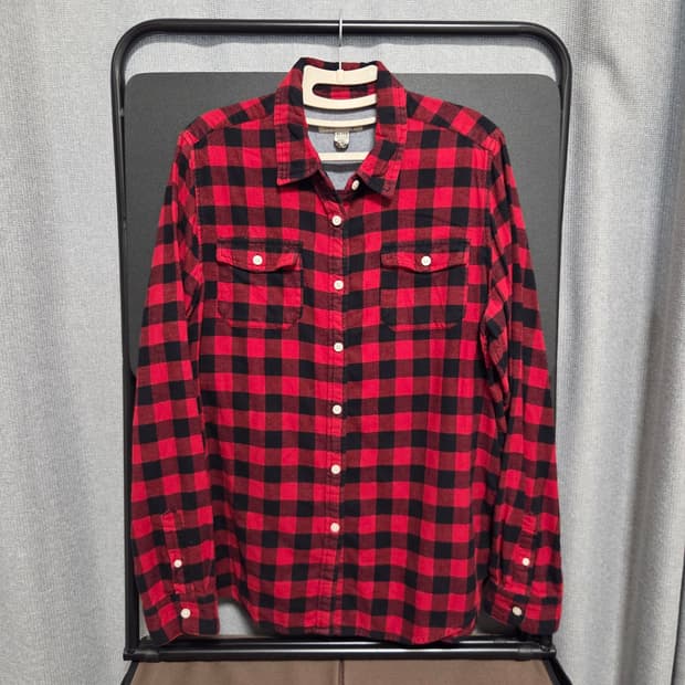 American vintage 플란넬 체크 셔츠 L(100)