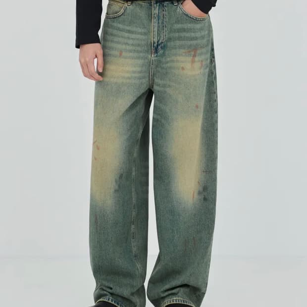 페이탈리즘 UNDER RISE LOOSE FIT 데님 