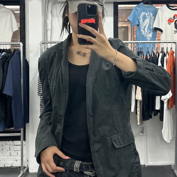 CP 컴퍼니 가먼트다잉 블레이저 자켓