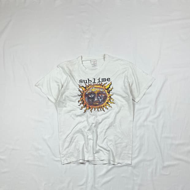 90‘s 서브라임 sublime 스쿤크 레코드 밴드 반팔티