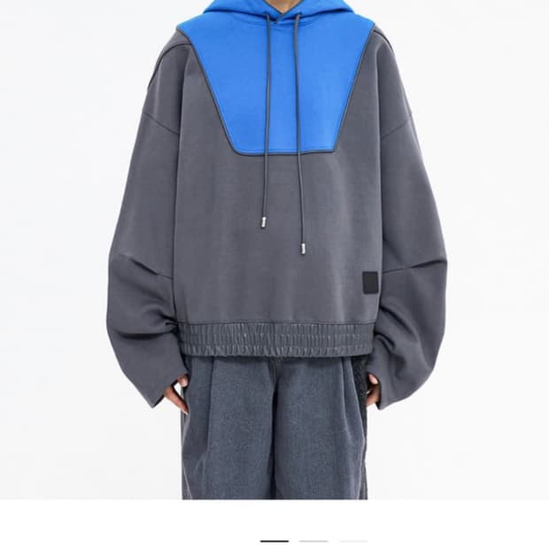 ader error 아더에러 후드티 블루 