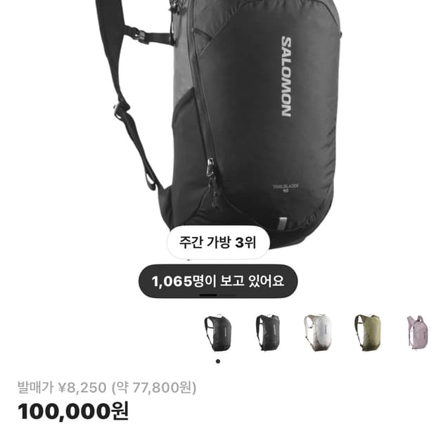 살로몬 트레일블레이저 10 블랙