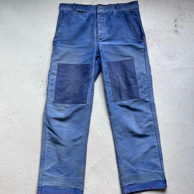 vintage moleskin french work pants
