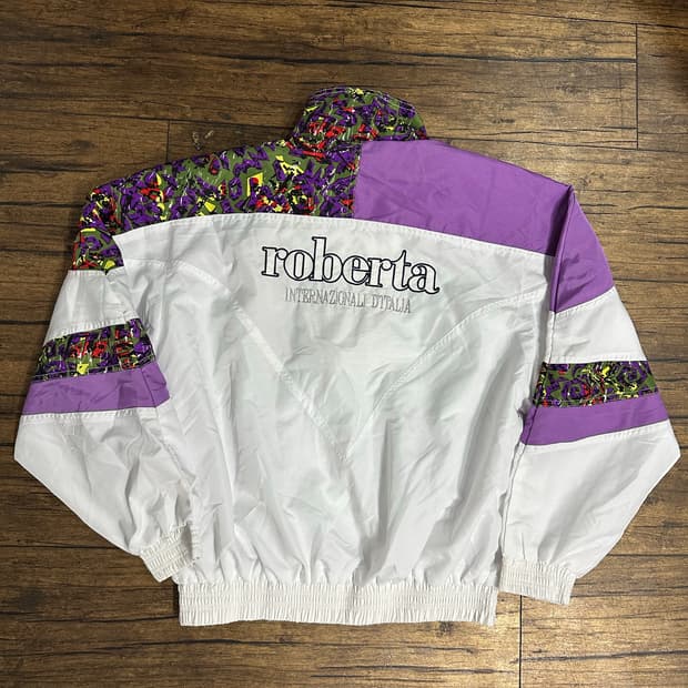 로베르타 90s 패턴 윈드브레이커 실측 L
