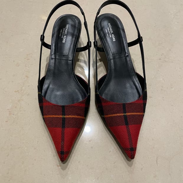 마이클코어스 키튼힐 레드체크