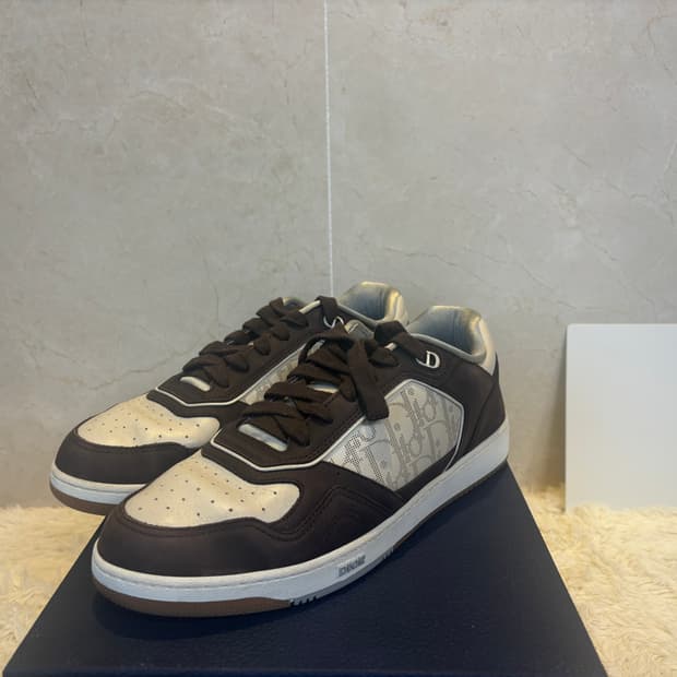 (44) 디올 B27 로우탑스니커즈 브라운