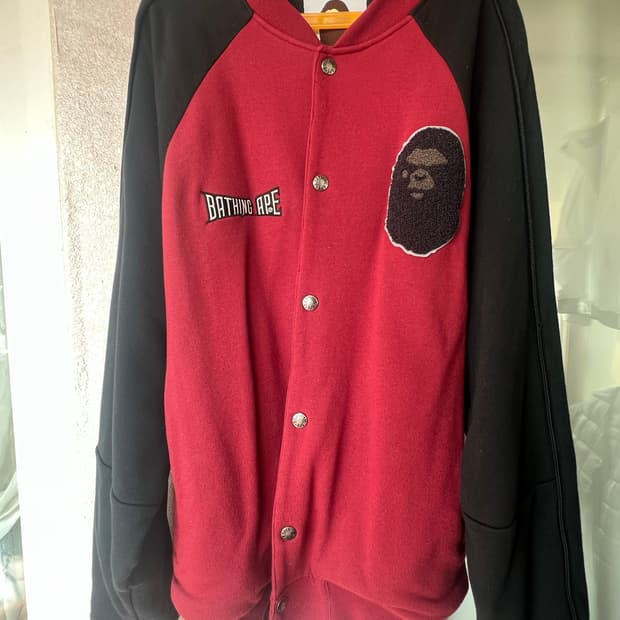 A Bathing Ape Bape Sweat Varsity Jacket