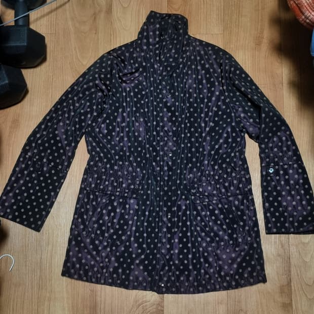 도트 패턴 자켓 코트 잠바 자켓 빈티지 땡땡이 모리걸 갸루