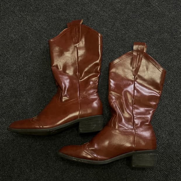 레드브라운 웨스턴 부츠