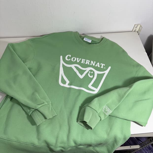 XL 커버낫 X 마크곤잘레스 녹차 빅로고 맨투맨