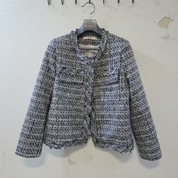 SOUP 트위드 자켓 F사이즈 66